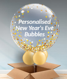 Personalised New Year's Eve Bubble Balloons | Party Save Smile